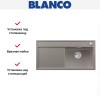 Мойка Blanco ZENAR XL 6 S чаша справа, доска стекло клапан-автомат InFino® серый беж