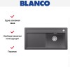 Мойка Blanco ZENAR XL 6 S чаша справа, доска стекло клапан-автомат InFino® темная скала