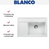 Мойка Blanco ZENAR XL 6 S Compact чаша справа, доска стекло клапан-автомат InFino® белый
