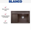 Мойка Blanco ZENAR XL 6 S Compact чаша справа, доска стекло клапан-автомат InFino® кофе