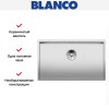 Мойка Blanco ZEROX 700-U Durinox® отводная арматура InFino® нержавеющая сталь