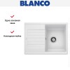 Мойка BLANCO ZIA 45 S Compact Silgranit белый