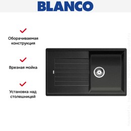 Мойка Blanco Zia 5 S антрацит