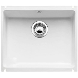 Мойка Blanco Subline 500-U глянцевый белый, клапан-автомат