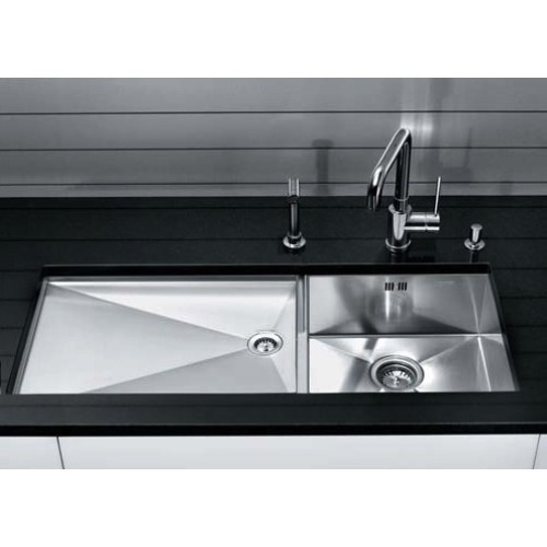 Мойка Blanco Zerox 400/550-T-U чаша слева нержавеющая сталь