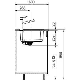 Мойка Franke BCX 110-55 TL сталь