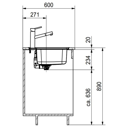 Мойка Franke BCX 610-42 TL сталь