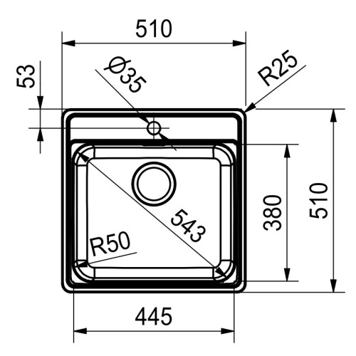 Мойка Franke BCX 610-51 TL сталь