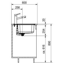 Мойка Franke BCX 610-51 TL сталь