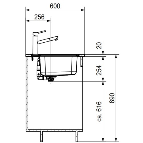 Мойка Franke BCX 610-51 TL сталь