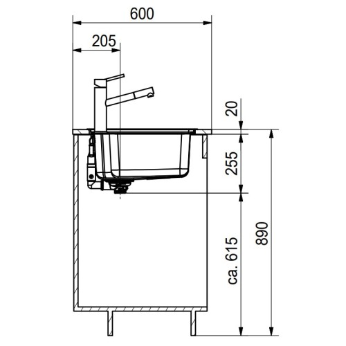 Мойка Franke BCX 610-74 TL сталь