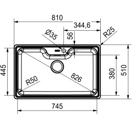 Мойка Franke BCX 610-81 TL сталь