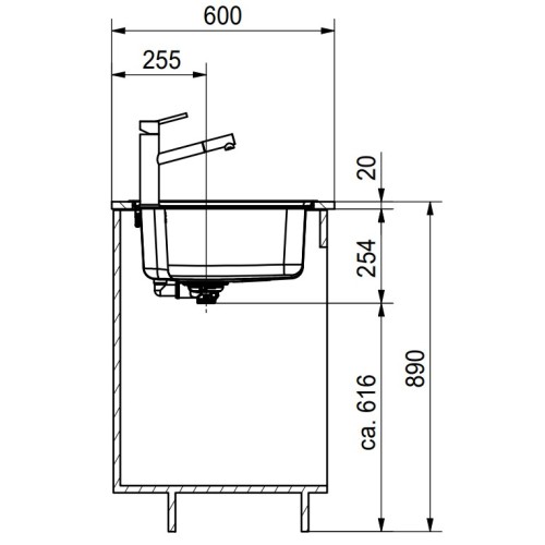 Мойка Franke BCX 610-81 TL сталь