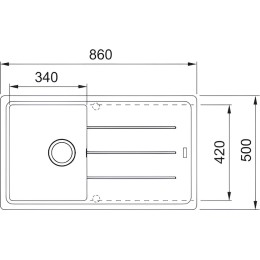 Мойка Franke BFG 611-86 бежевый