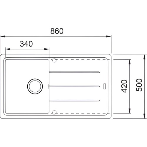 Мойка Franke BFG 611-86 оникс
