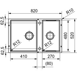 Мойка Franke BWX 120-41-27 сталь