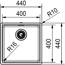 Мойка Franke FEX 110-40 сталь