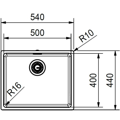 Мойка Franke FEX 110-50 сталь