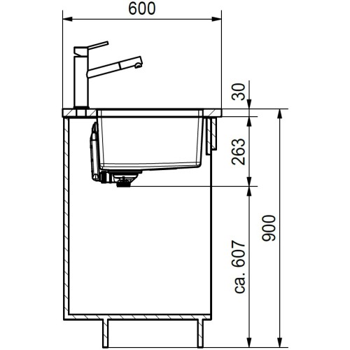 Мойка Franke FEX 110-60 сталь