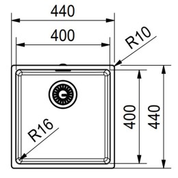 Мойка Franke FEX 210-40 сталь