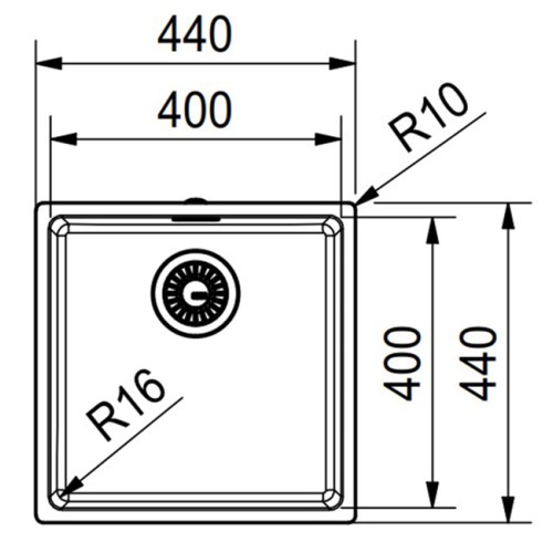 Мойка Franke FEX 210-40 сталь