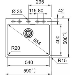 Мойка Franke MRG 610-54 FTL грифельный серый