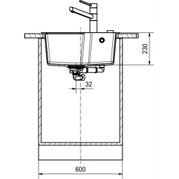 Мойка Franke UBG 610-50 миндаль