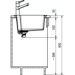 Мойка Franke UBG 610-50 миндаль