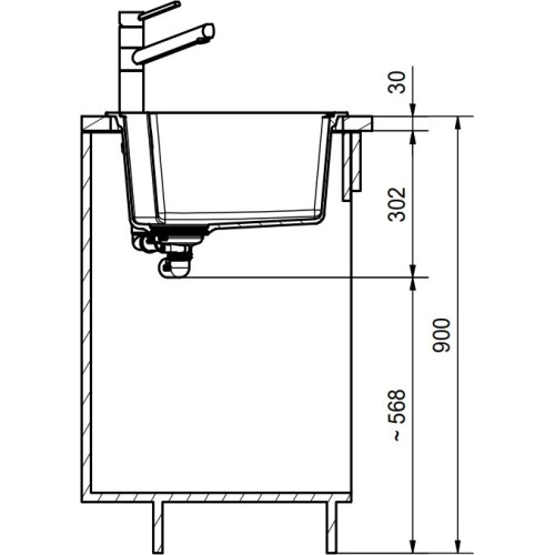 Мойка Franke UBG 610-50 миндаль
