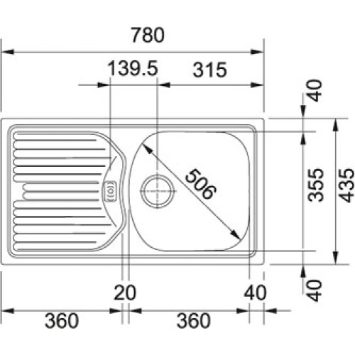 Мойка Franke ETL 614