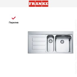 Мойка Franke EOX 251 крыло слева