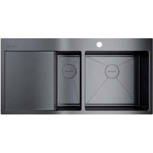 Мойка Omoikiri AKISAME 100-2 GM-R крыло слева