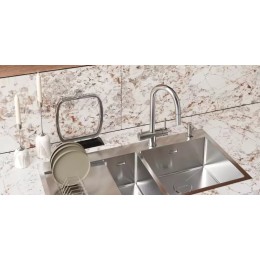 Мойка Omoikiri AKISAME 100-2-IN-L крыло справа