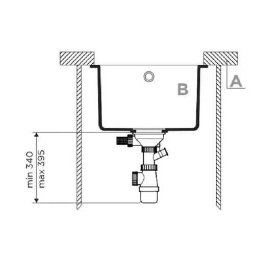 Мойка Omoikiri BOSEN 38-U BL