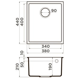 Мойка Omoikiri BOSEN 38-U CH