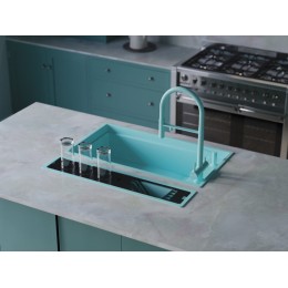 Мойка Omoikiri Kinaru Pro 86-U/I AZ azur blue матовый