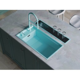 Мойка Omoikiri Kinaru Pro 86-U/I AZ azur blue матовый