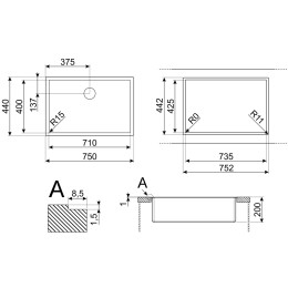 Мойка Smeg VFU71SFR