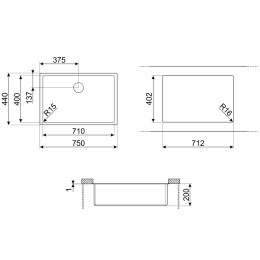 Мойка Smeg VFU71SFR
