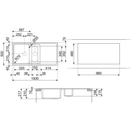 Мойка Smeg LZ102B