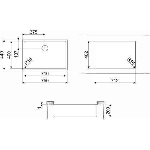 Мойка Smeg Mira VSTR71CUX медный