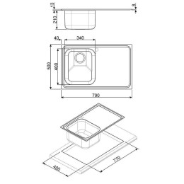 Мойка Smeg SP791D-2