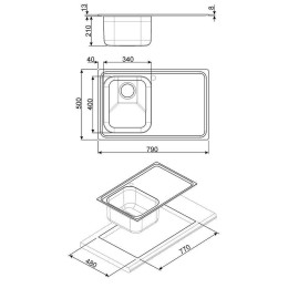 Мойка Smeg SP791S-2