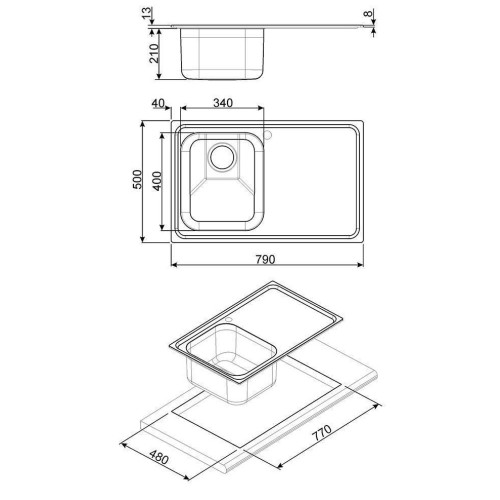Мойка Smeg SP791S-2