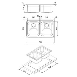 Мойка Smeg SP792-2