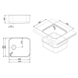 Мойка Smeg UM45
