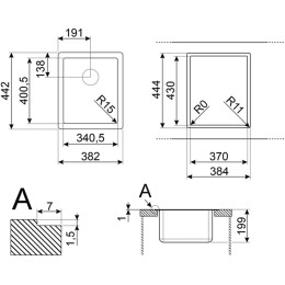 Мойка Smeg VFU34SFR