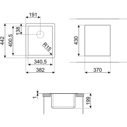 Мойка Smeg VFU34SFR