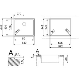 Мойка Smeg VFU50SFR