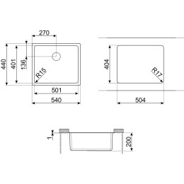 Мойка Smeg VFU50SFR